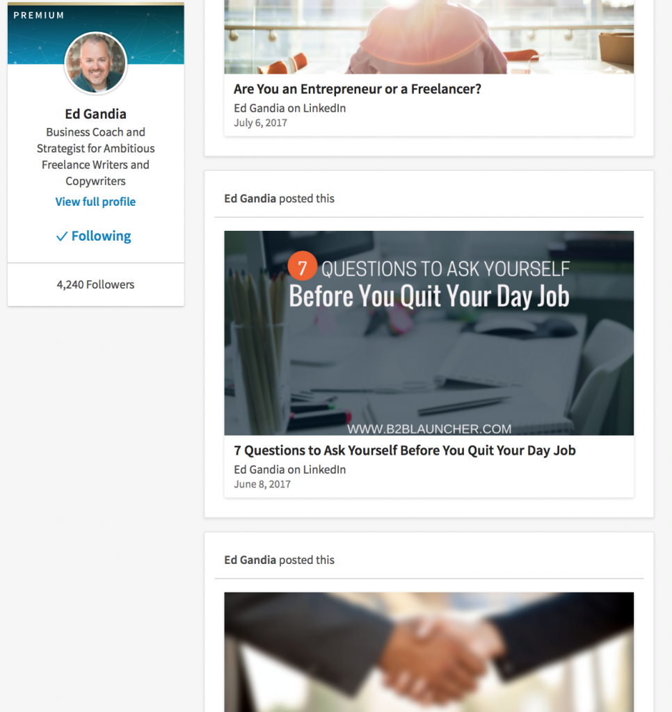 LinkedIn Article Example [image]